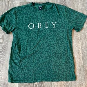 Obey cheetah tshirt